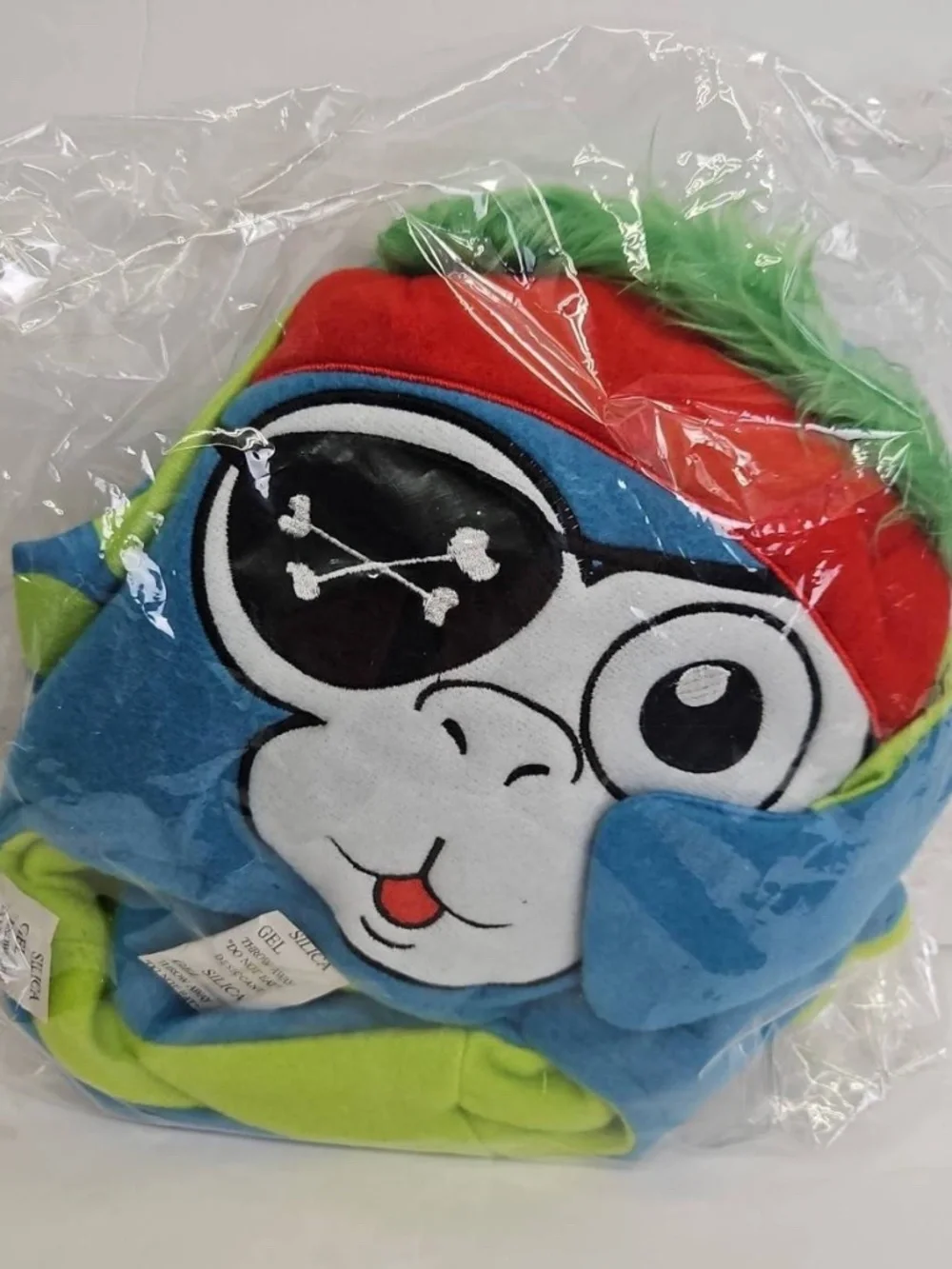 FLIPEEZ Kid's Wacky Monkey Pirate Furry Flip Up Fun Squeeze Me Beanie NWT